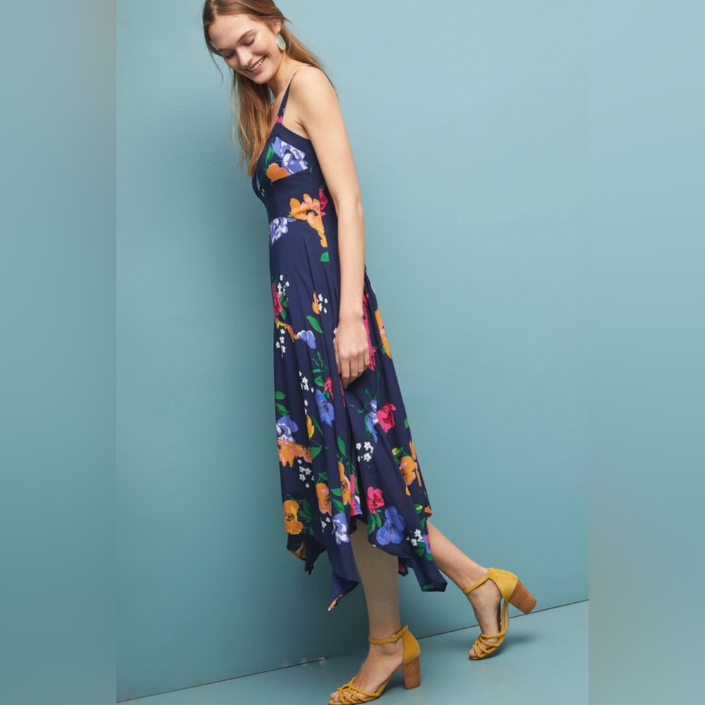 ANTHROPOLOGIE / MAEVE Vivienne Maxi Dress - Sz 0 - Picture 3 of 12